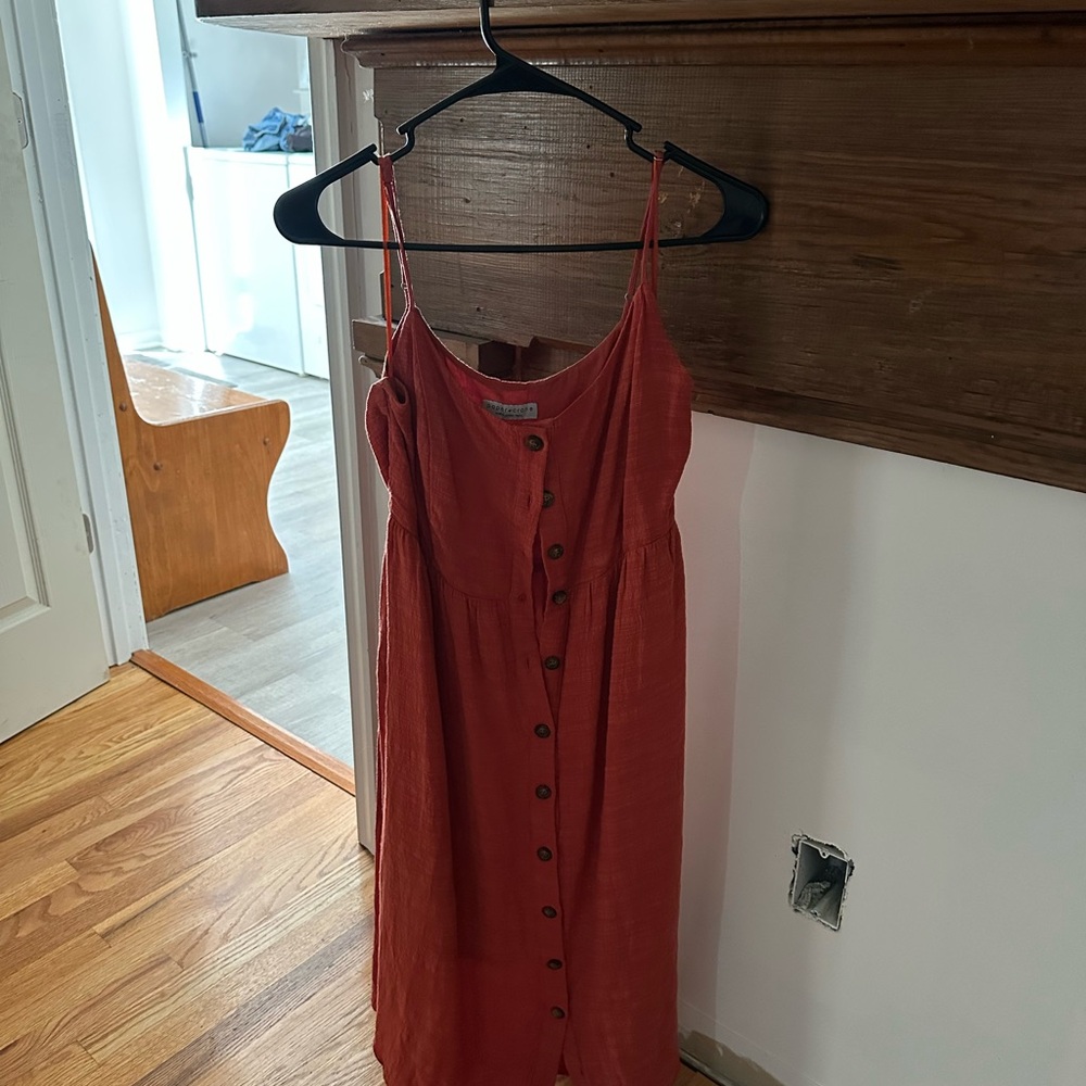 Orange Spring and Summer Dress